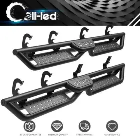 Ledkingdomus 197839722088 Running Board For 2007-2018 Silverado Sierra 1500 Crew Cab 6 Inch Nerf Bar Side Step
