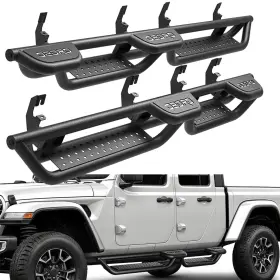 Ledkingdomus 197839735521 Running Boards For 2015- 2025 Chevy Colorado Canyon Crew Cab Drop Step Nerf Bars