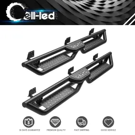 Ledkingdomus 197839748538 6 Inch For 2019-2025 Dodge Ram 1500 Crew Cab Running Boards Rail Nerf Bars Side Step