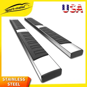 Ledkingdomus 197839875753 Running Boards Fits 17-26 Ford F-250 F-350 Super Duty Supercrew Cab 6 Inch Side Step