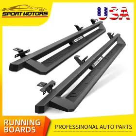 Ledkingdomus 197839916876 Running Boards Fits 2007-2021 Toyota Tundra Crewmax Cab Drop Side Step Nerf Bars