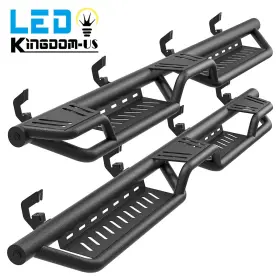 Ledkingdomus 199449011422 Running Boards For 2007-2018 Silverado/sierra 1500 Crew Cab Two Raised Side Step