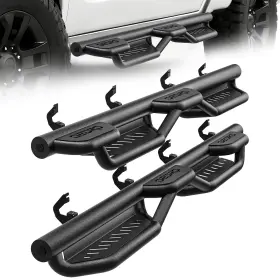 Ledkingdomus 199449097143 Running Boards For 2019-2025 Silverado Sierra 1500 Crew Cab Bed Access Step Bars