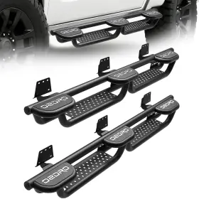 Ledkingdomus 199449221234 Drop Running Boards For 2019- 2025 Dodge Ram 1500 Crew Cab Two-stair Side Steps