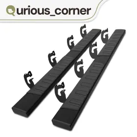 Ledkingdomus 199449227977 6 Inch For 2009-2014 Ford F-150 Supercrew Cab Blk Alu Running Boards Side Step Bars