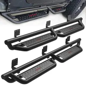 Beysh0008590be Ledkingdomus Running Boards For 2019-2025 Dodge Ram 1500 Crew Cab Drop Step Side Nerf Bar Blk