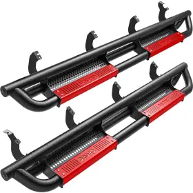 Beysh6ox29 Ledkingdomus Running Boards Side Step For 2022- 2025 Toyota Tundra Crewmax Drop Nerf Bars Red