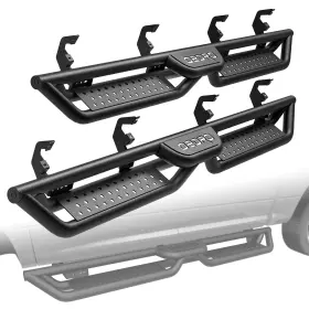 Beysh6yrev Ledkingdomus 6 Inch Running Boards For 2019-2025 Chevy Silverado 1500 Crew Cab Drop Step Nerf Bar