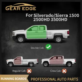 Beysh8uow1 Ledkingdomus Running Boards For 2019-2024 Silverado Sierra 1500 Extended/double Cab Side Step #2