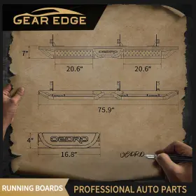 Beysh8uow1 Ledkingdomus Running Boards For 2019-2024 Silverado Sierra 1500 Extended/double Cab Side Step #3