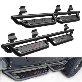 Beyshat63h Ledkingdomus For 15- 24 Ford F-150 F150 Super Crew Cab 6 Inch Running Boards Nerf Bars Side Steps