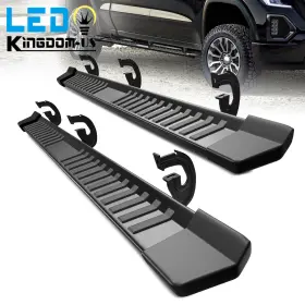 Beyshdex2f Ledkingdomus 6 Inch Fit 2004-2014 Ford F150 Super Crew Cab Running Board Nerf Bar Side Step Black