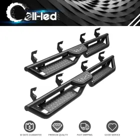 Beyshdncz9 Ledkingdomus Running Boards For 2019-2025 Chevy Silverado 1500 Crew Cab Nerf Bar 6 Inch Drop Step