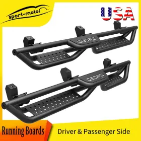 Beyshfp9bz Ledkingdomus 6 Inch Running Boards For 2018-2025 Jeep Wrangler Jl 4 Door Steel Drop Step Nerf Bar