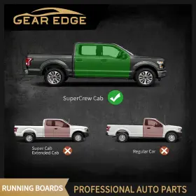 Beyshh9ody Ledkingdomus Running Boards For 2015-2025 Ford F-150 17-24 F250 Super Duty Crew Cab Side Step #2