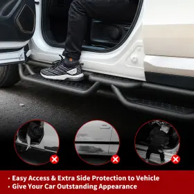 Beyshn1upo Ledkingdomus Running Boards For 2020 - 2025 Jeep Gladiator Jt Wheel To Bars Side Steps #3
