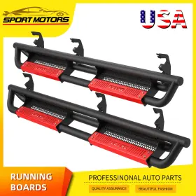 Beyshp2jss Ledkingdomus Running Board For 2019-2025 Chevy Silverado 1500 Extended Cab Nerf Bar Side Step