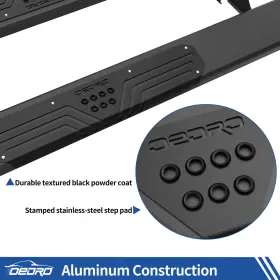 Beyshqxn9j Ledkingdomus 6.5 Inch Running Boards For 2019 - 2024 Chevy Silverado 1500 Crew Cab Side Step Bars #2