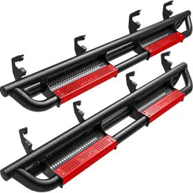 Beyshsl4rz Ledkingdomus Drop Side Step Bars Running Boards For 2019-2025 Silverado Sierra 1500 Crew Cab