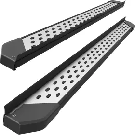 Beyshths21 Ledkingdomus 4 Inch Running Boards For 2016-2022 Honda Pilot Aluminum Alloy Rectangular Side Bars