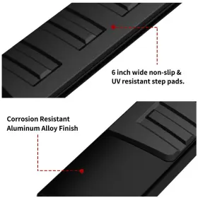 E03ss0151 Ledkingdomus 6 Inch For 2024 Toyota Tacoma Double Cab 4-door Running Boards Nerf Bar Side Steps #3