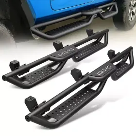 Febus000a0067fe Ledkingdomus Running Boards For 2018- 2025 Jeep Wrangler Jl Unlimited 4 Door Steel Side Steps