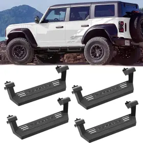 Bt-2022501 Longsun 4x Running Boards Side Steps For Ford Bronco 2021-2024 4doors Add On Rock Rails