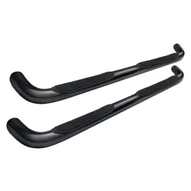 23086358 Lund For Chevy Silverado 2500 Hd 01-14 3 Inch Cab Length Black Round Bent Tube Steps