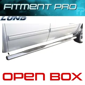 23584782 Lund 4 Inch Oval Straight Ss Nerf Bars Polished Stainless For 19-24 Ram 1500 Trx