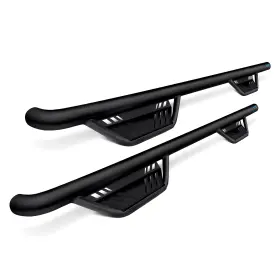 34641358 Lund For Ram 2500 11-22 3 Inch Terrain Hx Step Cab Length Black Round Nerf Bars