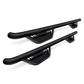 34641587 Lund For Jeep Wrangler Jk 2018 3 Inch Terrain Hx Step Black Round Nerf Bars