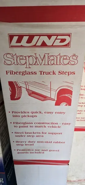 35119 Lund 88-98 Ext Cab Chevy Truck Stepmates Fiberglass Steps Running Boards
