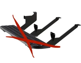 495154-401801 Luverne 040236444568 Grip Step Brackets For Passenger Side Running Board