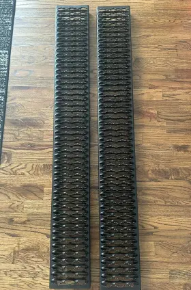 415054 Luverne Grip Step 7 Inch X 54 Black Aluminum Running Boards - No Brackets