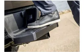 415026-570010 Luverne Truck Equipment Grip Step 7 Inch X 26 Hitch Black Textured Powder Coat