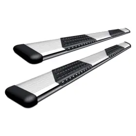 583078-571633 Luverne Truck Equipment For Ram 1500 19-24 6 Inch O-mega Ii Cab Length Silver Oval Side Bars