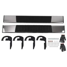 14rsg6 Maxpeedingrods 6 Inch Wide Nerf Bar Running Boards For Ford F-150 04-14 Stainless Steel Side Steps