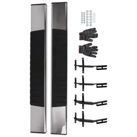 194sd6 Maxpeedingrods 6 Inch Running Board Side Steps For Ford F150 2015-2026 450lbs Capacity Black