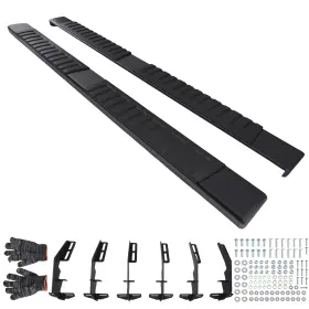 1d4ug2 Maxpeedingrods 6inch Side Step Nerf Bars For Dodge Ram 1500 Crew Cab 2019-2025 Running Boards