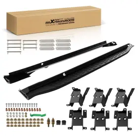 1nfpy0 Maxpeedingrods Nerf Bar Side Steps For Jeep Grand Cherokee L 3-row 2021-2025 Abs Aluminum Black