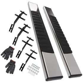 1t35q0 Maxpeedingrods 6 Inch Side Steps Nerf Bars For Ford F150 2015-2026 Running Boards H Style