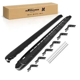24cmvd Maxpeedingrods Aluminum Side Step Set For Nissan Armada Y62 2017-2025 Black Running Board Pair