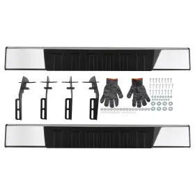 2rzylc Maxpeedingrods 6 Inch Wide Running Board Steps For Dodge Ram 1500 2009-2018 Black Aluminum Pair