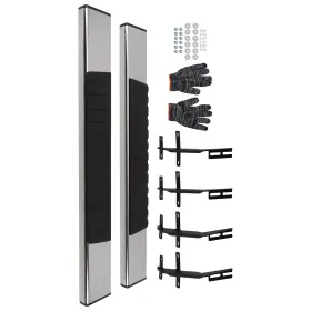 2y0brw Maxpeedingrods 6 Inch Running Boards H Style For Ford F150 2015-24 Black Nerf Bars Side Steps