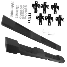 6nhwt9 Maxpeedingrods Black Side Step Nerf Bars For 07-18 Jeep Wrangler Jk 4-door Running Boards Abs