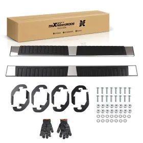 8b69fd Maxpeedingrods Non-slip Running Board Side Steps For Silverado/sierra 1500 Crew Cab 2019-2026