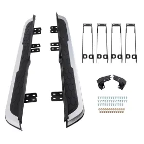 8n43fz Maxpeedingrods Running Board Side Step Combo For Honda Cr-v 2017-2022 Black Silver Package