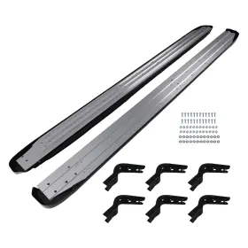 98jo4n Maxpeedingrods Side Step Bars Running Board Kit For Nissan Armada Y62 17-2025 Aluminum Black