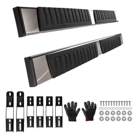 9kv8ti Maxpeedingrods 6ftft Running Board Steps For Toyota Tundra Double Cab 2007-2021 Blk 195cm