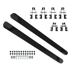 9l6c5p Maxpeedingrods Black Side Step Running Board For 2018-25 Jeep Wrangler Jl 4dr Heavy Duty 600lbs